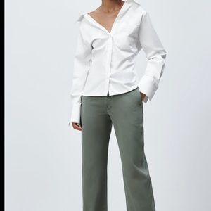 BRAND NEW ZARA Fitted Poplin Shirt